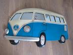 Grote 3D Reliëf Volkswagen VW bus blauw blikken bord spiegel, Huis en Inrichting, Woonaccessoires | Wanddecoraties, Ophalen of Verzenden