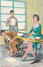 ONDEUGEND HUMOR JAREN 50 ZEER MOOIE OUDE KAART KK117, Verzenden, 1940 tot 1960, Ongelopen, Overige thema's