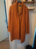 Lange jas, Ophalen of Verzenden, Zo goed als nieuw, Maat 38/40 (M), Zwart