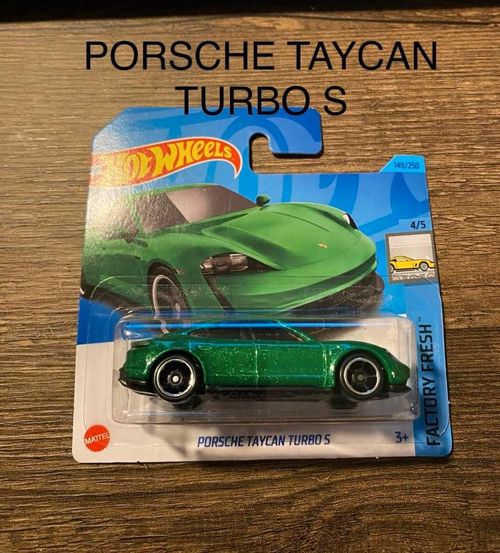 Hot Wheels Porsche Taycan Turbo S  Factory – 2023 149/250, Hobby en Vrije tijd, Modelauto's | Overige schalen, Nieuw, Auto, Ophalen of Verzenden