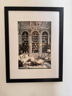 Kunst interieur art painting schilderij artwork bibliothee, Ophalen of Verzenden