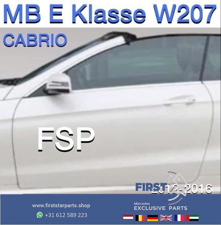 W207 cabrio deur LV Mercedes E Klasse Facelift 2012-2016 wit, Auto-onderdelen, Carrosserie en Plaatwerk, Deur, Mercedes-Benz, Gebruikt