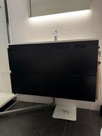 Badkamer meubel met wasbak zwart, Huis en Inrichting, Ophalen, Overige typen, 50 tot 100 cm, Zo goed als nieuw