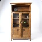 Art Deco Vitrinekast Eikenhout Jaren 30, Huis en Inrichting, Ophalen, Art deco, 50 tot 100 cm, Onbekend