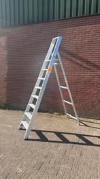 Industriële trapladder aluminium - enkelzijdig 8 treden, Doe-het-zelf en Verbouw, Ladders en Trappen, Ophalen, Nieuw, Trap, 2 tot 4 meter