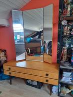 Vintage Kaptafel met 4 Lades, Ophalen, Gebruikt, 100 tot 150 cm, 150 tot 200 cm