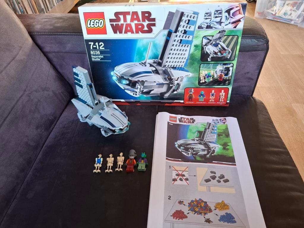 Lego Star Wars 8036 Separatist Shuttle with box, Ophalen of Verzenden, Zo goed als nieuw, Complete set, Lego
