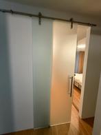 2x glass sliding doors / glazen schuifdeuren, Doe-het-zelf en Verbouw, Deuren en Horren, Ophalen, 80 tot 100 cm, 215 cm of meer
