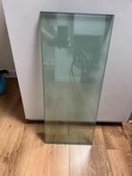 2 rechthoekige glasplaten, Ophalen of Verzenden, Zo goed als nieuw, Minder dan 80 cm, Glasplaat