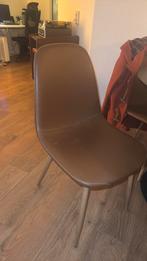 Eetkamerstoelen Cognac 6 stuks, Ophalen, Zo goed als nieuw, Bruin