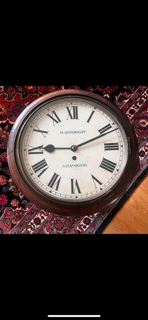 Antieke Wainwright Ormskirk Klok, Antiek en Kunst, Antiek | Klokken, Ophalen of Verzenden