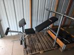 Complete thuissportset met meer dan 140kg gewicht, Sport en Fitness, Fitnessmaterialen, Ophalen, Zo goed als nieuw