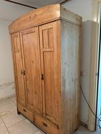 Vintage Kledingkast met 3 Deuren en 2 Lades Antiek Stijl, Ophalen