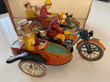 Blikken motorfiets/zijspan origineel Paya. beschikbaar voor biedingen