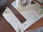 Vintage spiegel, iets verweerd 76 x 51 cm, Huis en Inrichting, Woonaccessoires | Spiegels, Ophalen, Gebruikt, 50 tot 75 cm, Minder dan 100 cm