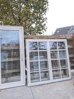 Prachtige SCHUIFPUIEN 3 Stuks en 2 KOZIJNEN Hardhout !!!, Ophalen, Gebruikt, 225 cm of meer, Inclusief glas