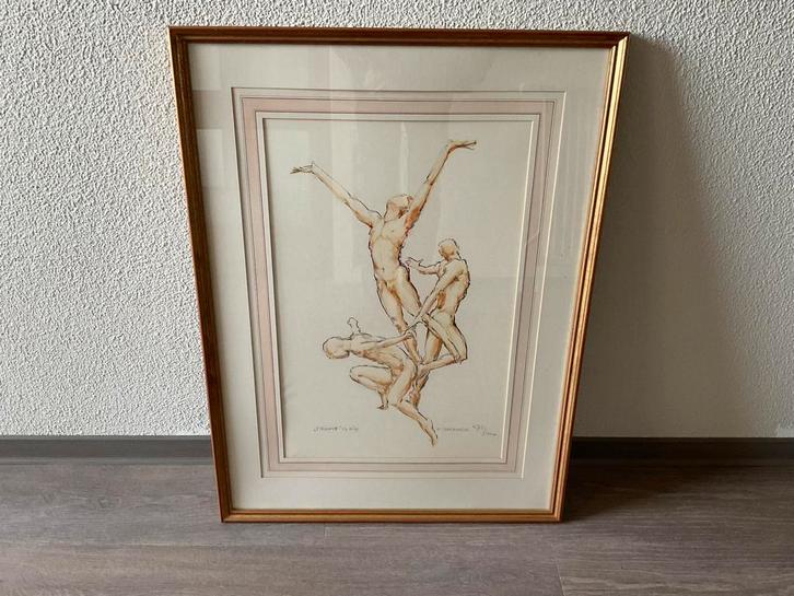 Kees Verkade (1941-2020), “Triomf” 1995, 572/1000, in lijst., Antiek en Kunst, Kunst | Litho's en Zeefdrukken, Ophalen