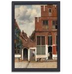 Het Straatje - Johannes Vermeer canvas + baklijst 60x90cm, Verzenden