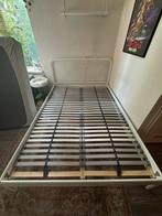IKEA Nesttun bed 140 x 200 met Lönset lattenbodem, Huis en Inrichting, Ophalen, Gebruikt, Wit, Tweepersoons