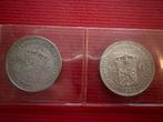 2 zilveren halve gulden 1929 (Wilhelmina), Ophalen of Verzenden, Koningin Wilhelmina, ½ gulden, Zilver