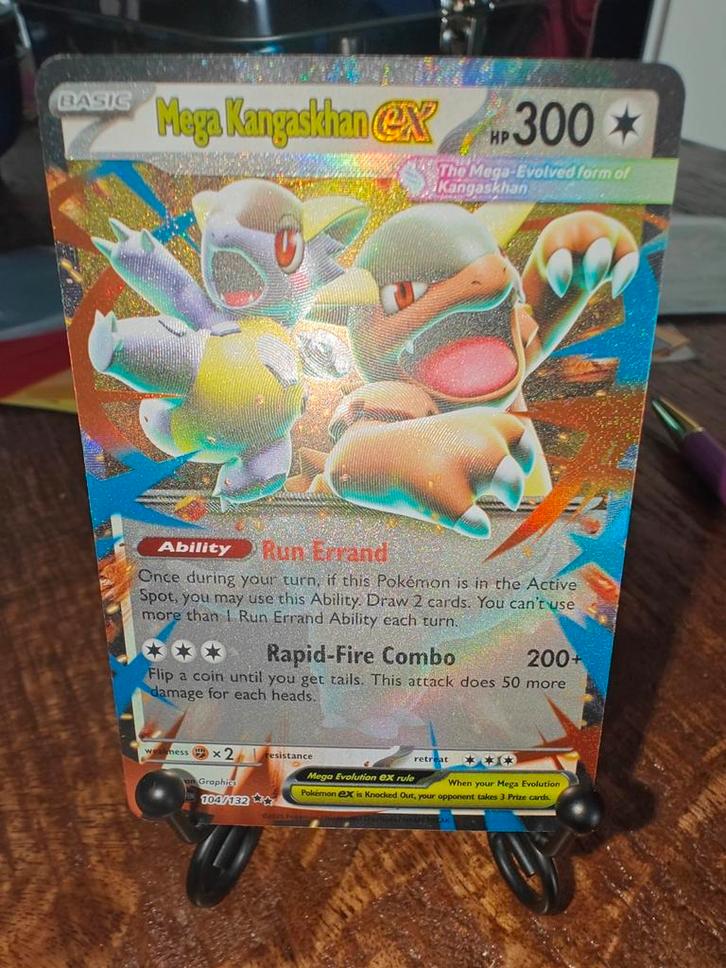 Mega kangaskhan ex mega evolution, Hobby en Vrije tijd, Verzamelkaartspellen | Pokémon, Zo goed als nieuw, Meerdere kaarten, Ophalen of Verzenden