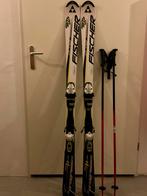 Fischer Progressor ski's 150cm + Elan stokken, 140 tot 160 cm, Ophalen of Verzenden, Carve, Skiën