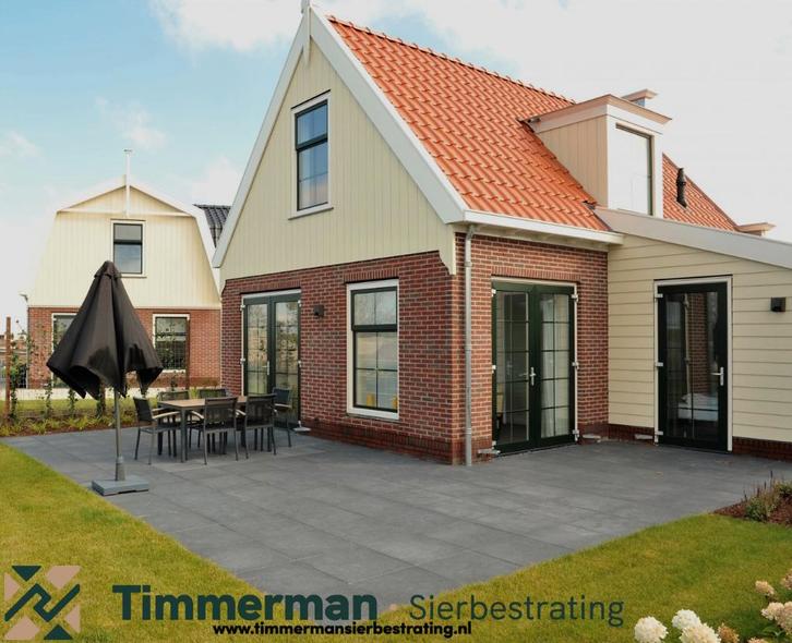 Siertegel zwart met facet, 50x50, Antraciet, geïmpregneerd, Tuin en Terras, Tegels en Klinkers, Nieuw, Terrastegels, Beton, Ophalen of Verzenden