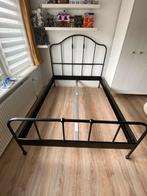 IKEA Sagstua stalen ledikant bed 140x200, Huis en Inrichting, Slaapkamer | Bedden, Ophalen, Zwart, Tweepersoons, 140 cm