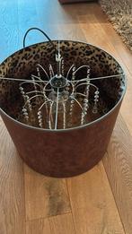 Set van 2 Hanglampen met Twinkelstukjes en Bruine Rand, Ophalen, Gebruikt, Rond, Modern