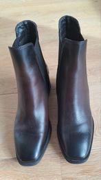 Leren laarsjes donkerbruin van Manfield maat 37, Ophalen of Verzenden, Nieuw, Bruin