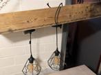 Hanglamp met 3 lampen - Compleet & Werkend, Ophalen, Gebruikt, Metaal, Minder dan 50 cm
