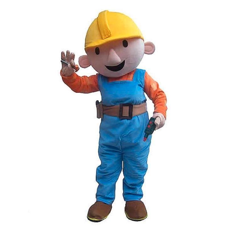 Bob de Bouwer mascotte te huur, Hobby en Vrije tijd, Feestartikelen | Verhuur, Ophalen