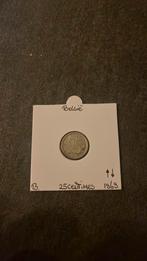 België 25 centimes / cent munt 1969, Ophalen of Verzenden, Metaal, Losse munt