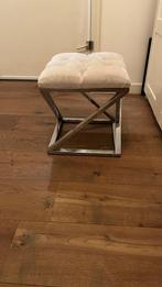 Voetenbankje, Huis en Inrichting, Banken | Voetenbanken en Poefen, Ophalen, Metaal, Minder dan 50 cm, Gebruikt