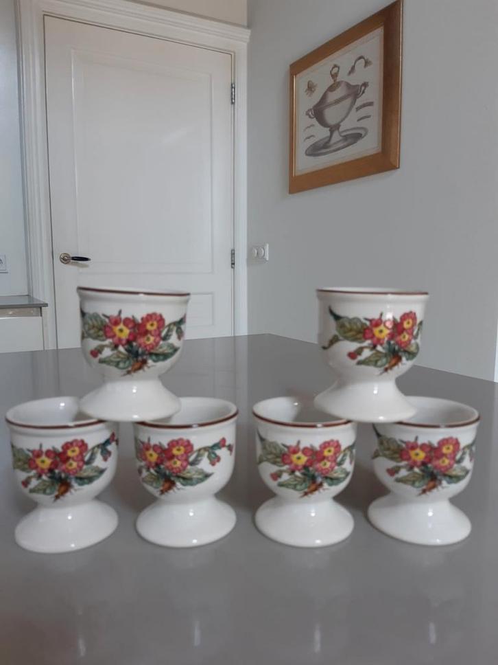 6 eierdoppen Villeroy en Boch Botanica, Huis en Inrichting, Keuken | Servies, Zo goed als nieuw, Overige typen, Overige stijlen
