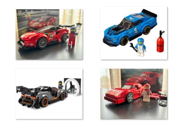 4x Lego Speed Champions: Ferrari, McLaren, Chevrolet, Kinderen en Baby's, Speelgoed | Duplo en Lego, Zo goed als nieuw, Lego, Complete set