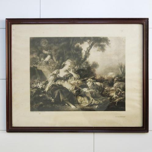 Oude Franse gravure, Antiek en Kunst, Kunst | Etsen en Gravures, Ophalen of Verzenden