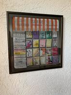 Vintage Souvenir Zakdoek Parijs Tabac Kiosk, Ophalen of Verzenden