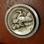 Religieuze medaillon penning Sint Christ Christuskind 3.5cm, Ophalen of Verzenden, Zo goed als nieuw, Overige typen, Christendom | Katholiek