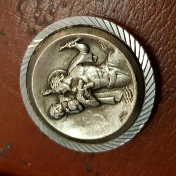 Religieuze medaillon penning Sint Christ Christuskind 3.5cm beschikbaar voor biedingen