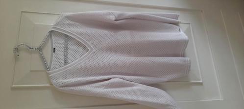 Jane Lushka pale blush ajour zomertrui met ecru,zilver lurex, Kleding | Dames, Truien en Vesten, Zo goed als nieuw, Maat 38/40 (M)