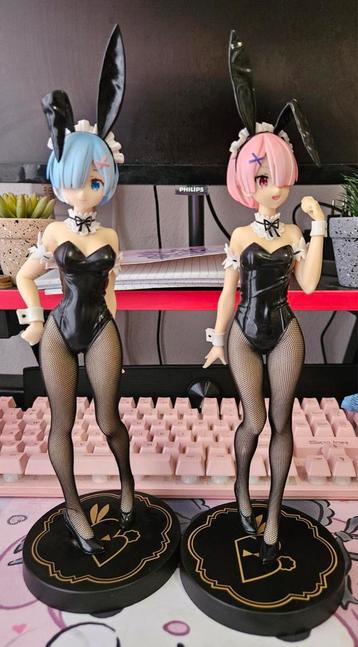 Anime Figures Rem & Ram Bunny's.