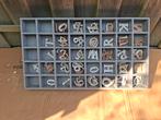 Letterbak houten cijfers en letters, Hobby en Vrije tijd, Ophalen, Zo goed als nieuw