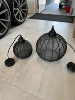 Hanglampen mat zwart Light & Living 20 + 30 cm, Ophalen of Verzenden, Zo goed als nieuw, Metaal, 50 tot 75 cm