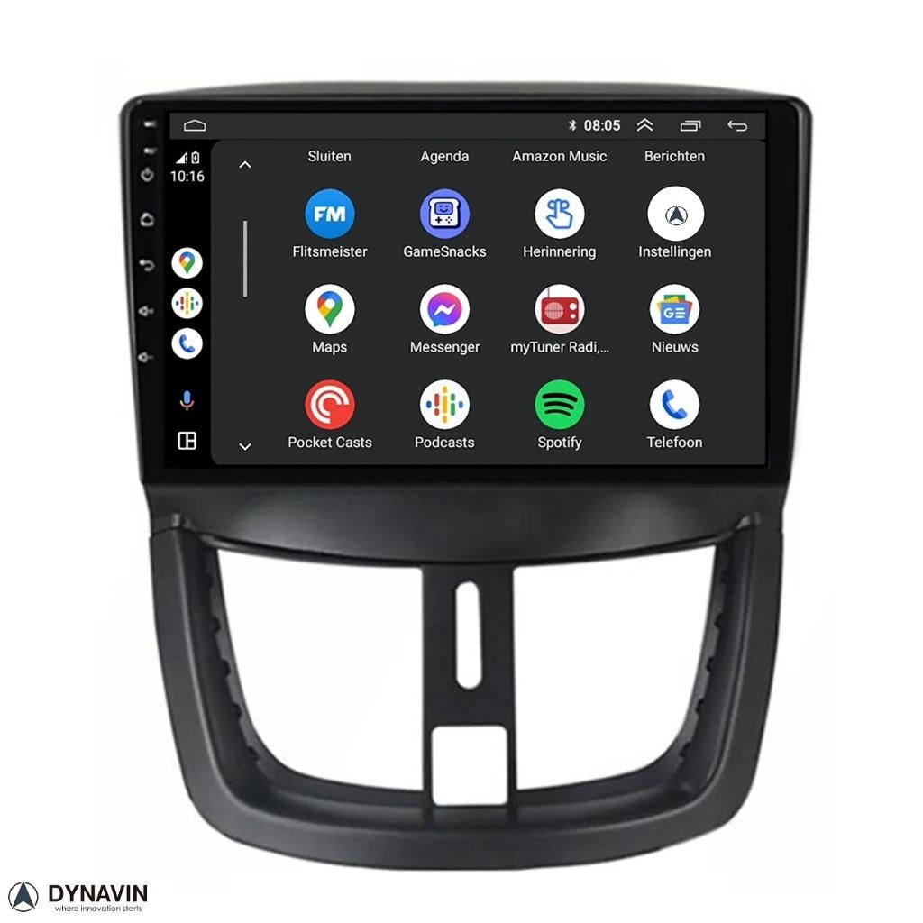 peugeot 207 autoradio navigatie carplay android auto usb, Ophalen of Verzenden, Dynavin, Verkoop@inbouwnavigatie.com, Oberonweg 262 3208pg