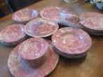 Dickens Coaching Days roze (rood/pink) serviesdelen, Antiek en Kunst, Antiek | Servies los, Ophalen of Verzenden