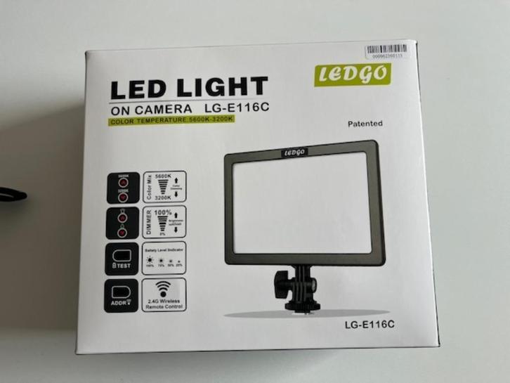 Ledgo LED Light LG-E116c Als nieuw compleet, Audio, Tv en Foto, Fotografie | Fotostudio en Toebehoren, Zo goed als nieuw, Overige typen