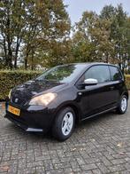 Seat Mii 1.0 44KW 3D 2014 Zwart MANGO pano. dak, Auto's, Voorwielaandrijving, Euro 5, Stof, Zwart