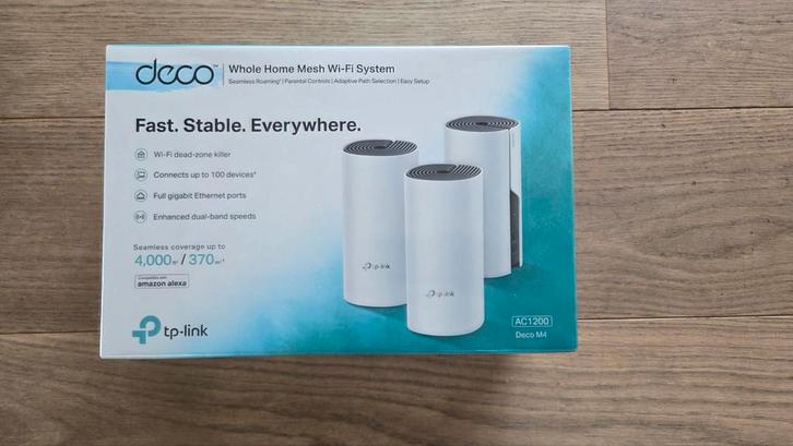 TP-Link Deco M4 Whole Home Mesh Wi-Fi Systeem - Nieuw, Computers en Software, WiFi-versterkers, Nieuw, Ophalen of Verzenden