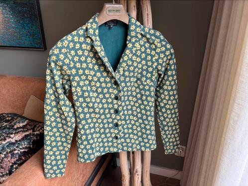 Zilch blouse 34 xs biologisch katoen donkergroen geel, Kleding | Dames, Blouses en Tunieken, Gedragen, Maat 34 (XS) of kleiner